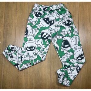 Dolls Kill x Looney Tunes Marvin the Martian Green Graphic Joggers Mens S